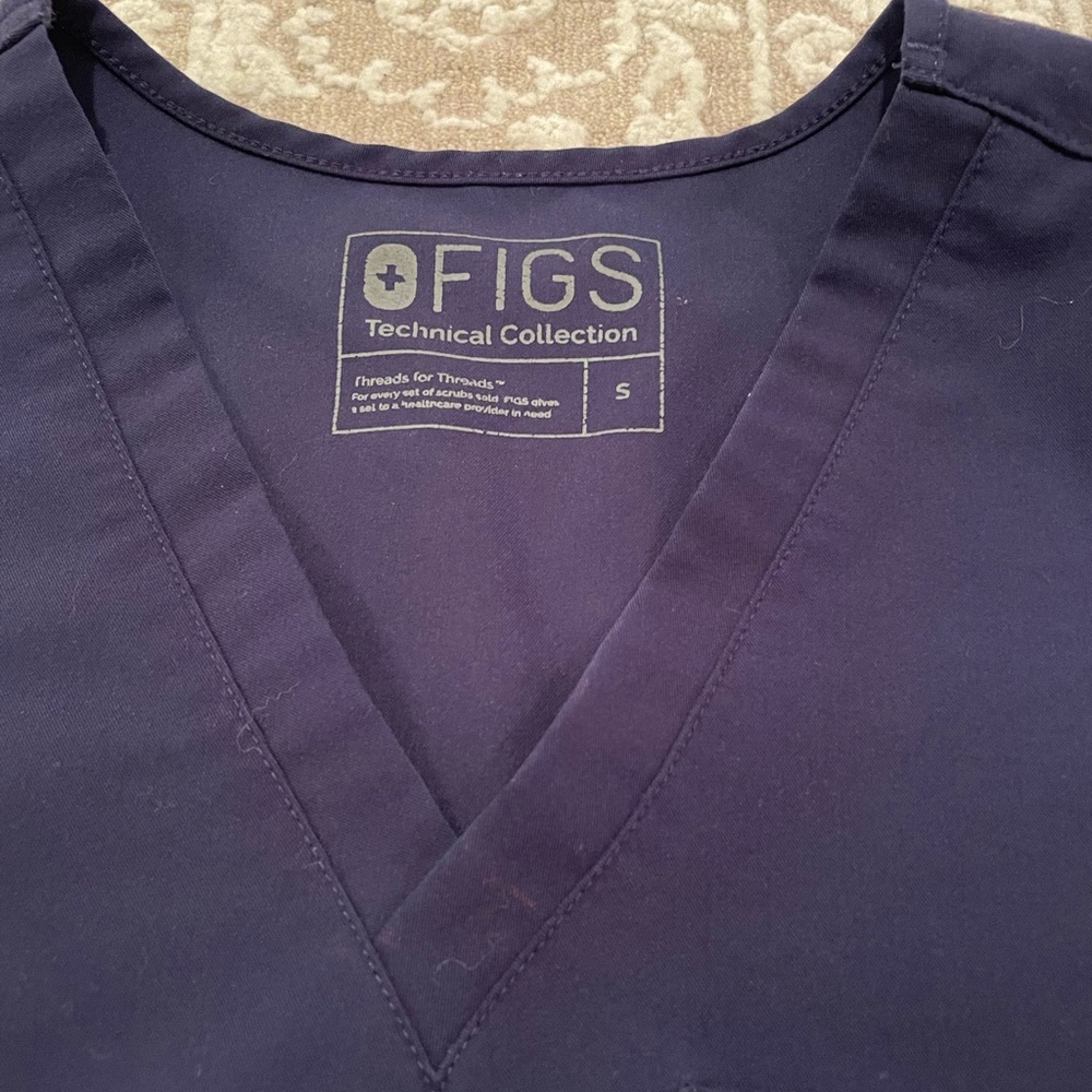 Figs Catarina One Pocket Scrub Top Size Small